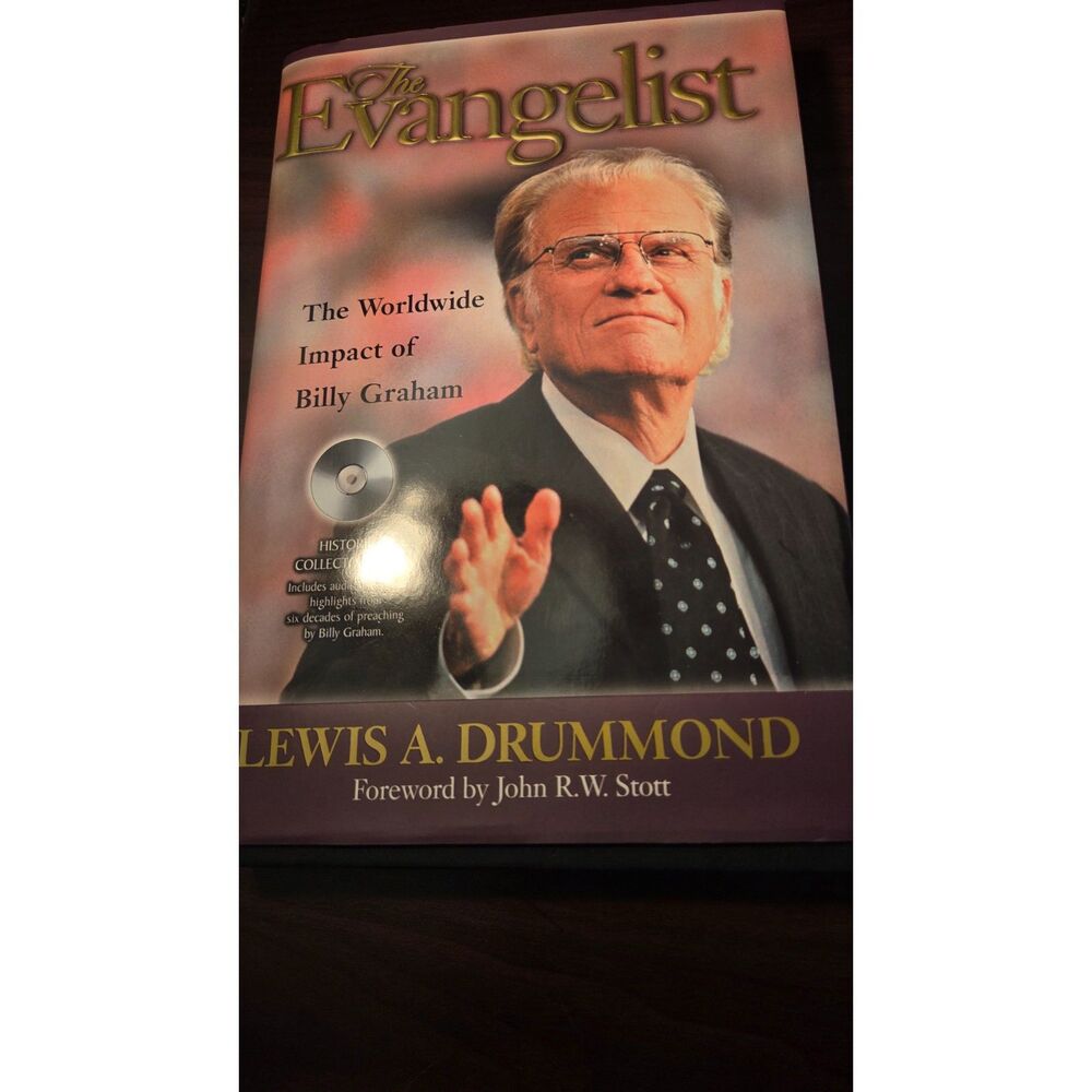 Evangelist: Billy Graham by Lewis Drummond HC 2001 1st Ed First 1st Print W/ CD